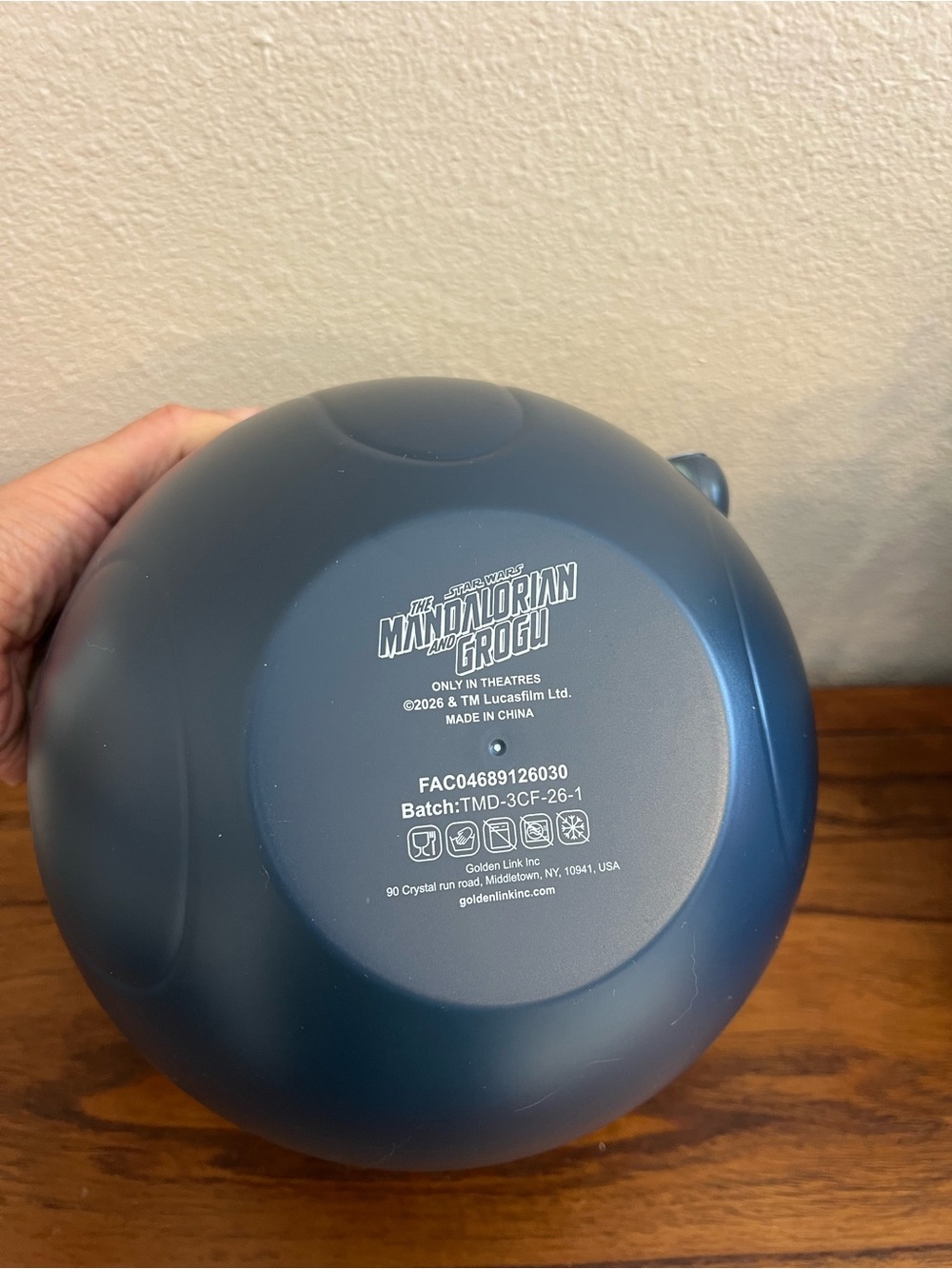 Mandalorian & Grogu Hover Pram Popcorn Bucket, Topper Cup, "This is The Way" Tin - Picture 7 of 16